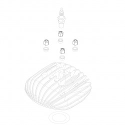 Head-nut high-set M8 ZNB
