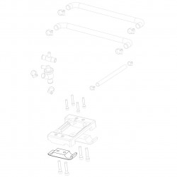 Milled bracket 92x30mm