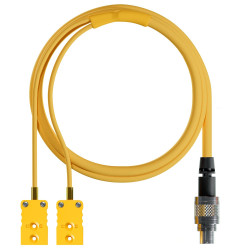 AiM Mychron5 S 2T Patch Lead Double Yellow TC Plugs