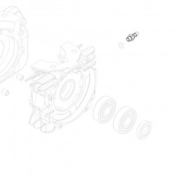 Depression pipe fitting M8 hexagonal