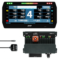 AiM PDM08 With 10" Race Icons Display GPS Data Logging Kit