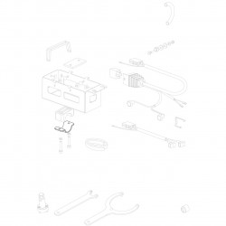 Iron bracket for battery supp.
