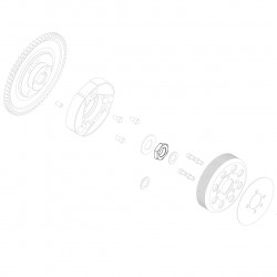 Clutch bodyfix nut M16x1 thr.