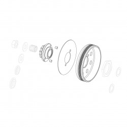 Complete clutch housing w/sprocket z12 GP-Rok Jr