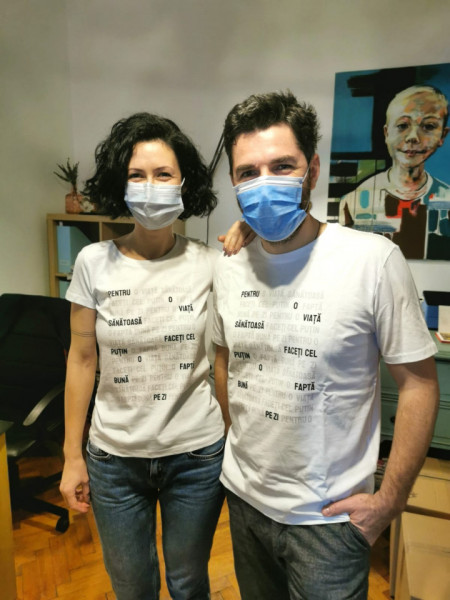 Tricou EA "Pentru o viață sănătoasă faceți cel puțin o faptă bună pe zi"