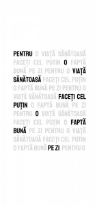 Tricou EL "Pentru o viață sănătoasă faceți cel puțin o faptă bună pe zi"