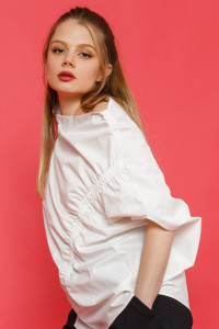 Sewed with a smiling stitch Blouse