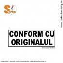 Stampila CONFORM CU ORIGINALUL
