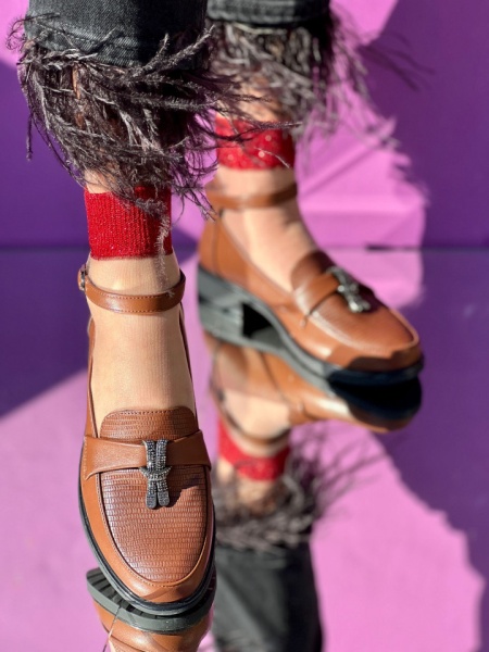 Pantofi Casual Cod:E616Brown