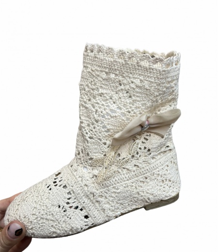 Cizme de vara Cod: W-01 White Kids