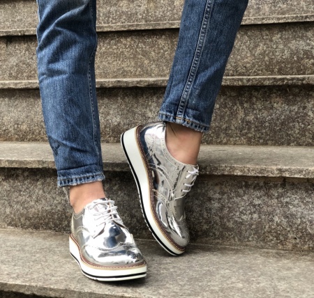 Pantofi Cod : 7A129 Silver