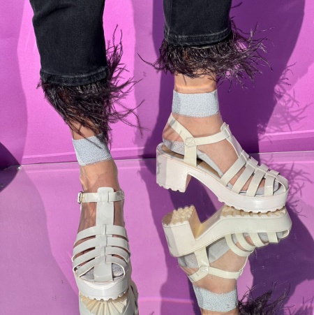 Sandale Cod: 6-157 White