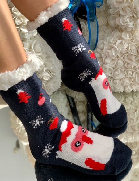 Sosete Imblanite Cod: Santa Black