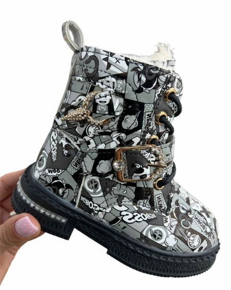 Ghete Cod: K22 Black/Grey