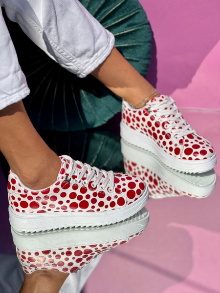 Pantofi Sport Cod: SX81 White/Red