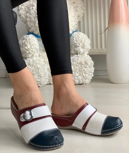 Papuci Dama Cod: 112 Wine/Blue