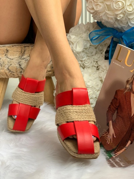Papuci cod: Eda Fashion Red