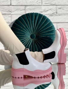 Ghete cod:K301 White/Pink