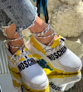 PANTOFI SPORT COD: AB671 WHITE/YELLOW