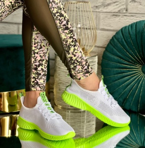 Pantofi sport cod: ZA-7 White/Green