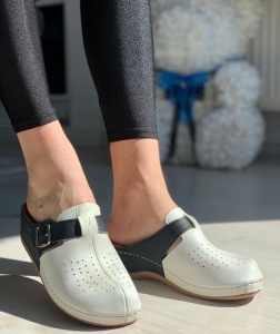 Papuci Dama cod: 112 BLACK/WHITE