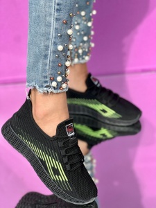 Pantofi Sport Cod: B-2 Black/Green