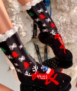 Sosete Imblanite Cod: Snow Black