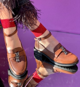 Pantofi Casual Cod:E616Brown