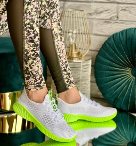 Pantofi sport cod: ZA-7 White/Green