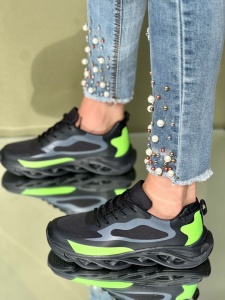 Pantofi Sport Cod: 55522 Black/Gren