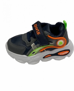 Pantofi Sport cod:9663Black/Orange