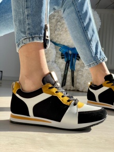 PANTOFI SPORT COD: AB678 BLACK/YELLOW