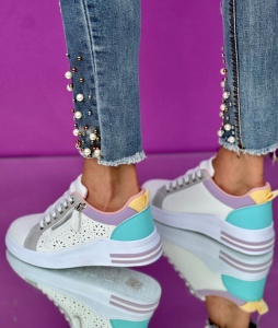 Pantofi sport cod:AB982White/Purple