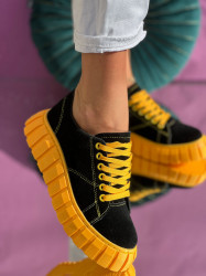 Pantofi Sport Cod: AB1726 Black/Yellow