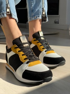 PANTOFI SPORT COD: AB678 BLACK/YELLOW