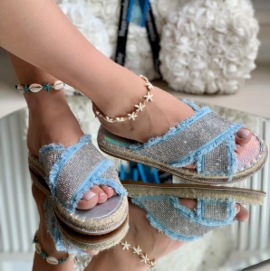 Papuci Dama cod: 99886-4 Blue/Silver
