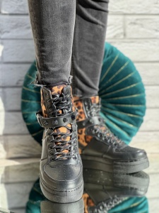 Ghete cod: CB-108 Black/Leo
