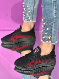 Pantofi Sport Cod: B-2 Black/Red