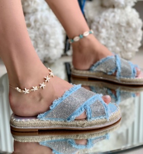 Papuci Dama cod: 99886-4 Blue/Silver