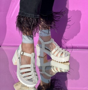 Sandale Cod: 6-157 White