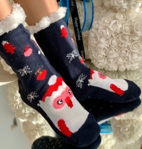 Sosete Imblanite Cod: Santa Black