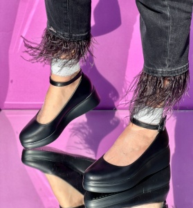 Pantofi Casual Cod:W-32 Black