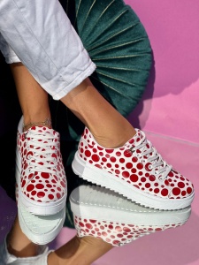 Pantofi Sport Cod: SX81 White/Red