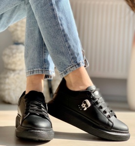PANTOFI SPORT COD: 6688-7 ALL BLACK