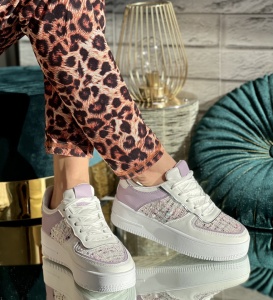 Pantofi Sport Cod: Eda 10 White/Lila