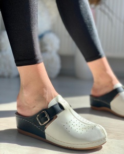 Papuci Dama cod: 112 BLACK/WHITE