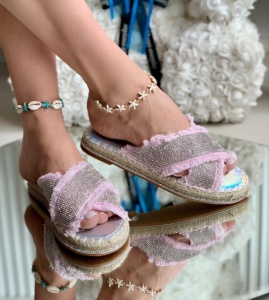 Papuci Dama cod: 99886-4 PINK/Silver