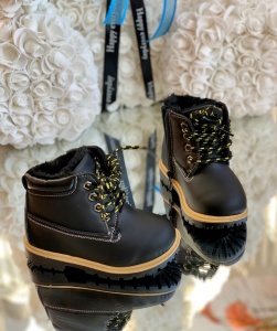 Bocanci Copii Cod: 258 Black Yellow