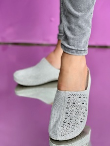 Papuci Cod: 77962 Silver