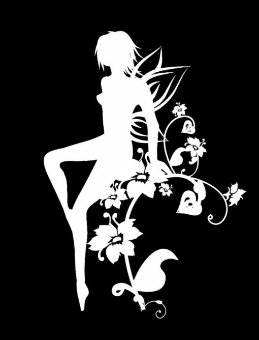 STICKER DECO - BLACK AND WHITE WOMAN